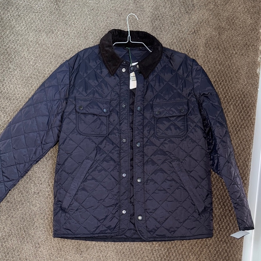 Men's Barbour Quilted navy Jacket